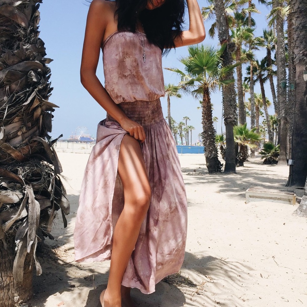 Mini Strapless Blue Life Dress